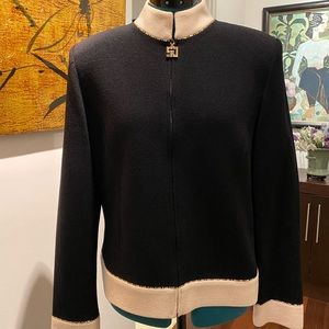 St. John knit cardigan.